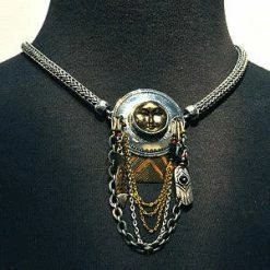 Necklaces Tabra Sterling Silver Half Round Connector Necklace Chain CNK03