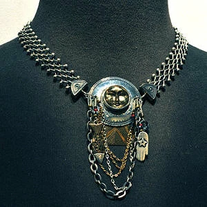 Tabra Sterling Silver Narrow Open Weave Connector Necklace Chain CNK21 Necklaces 8 Tabra Sterling Silver Narrow Open Weave Connector Necklace Chain CNK21 Necklaces