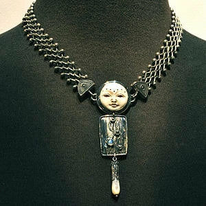 Tabra Sterling Silver Narrow Open Weave Connector Necklace Chain CNK21 Necklaces 9 Tabra Sterling Silver Narrow Open Weave Connector Necklace Chain CNK21 Necklaces