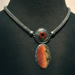 Necklaces Tabra Sterling Silver Half Round Connector Necklace Chain CNK03