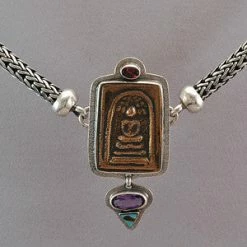 Necklaces Tabra Sterling Silver Half Round Connector Necklace Chain CNK03