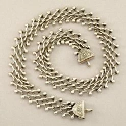 Tabra Sterling Silver Narrow Open Weave Connector Necklace Chain CNK21 Necklaces