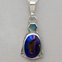 Pendants Jim Kelly Titanium Treated Purple Druzy Pendant