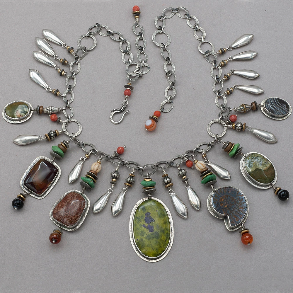 Necklaces Tabra Ocean Jasper Treasure Necklace 3 Necklaces Tabra Ocean Jasper Treasure Necklace