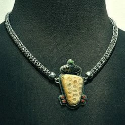 Necklaces Tabra Sterling Silver Half Round Connector Necklace Chain CNK03