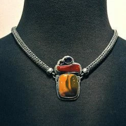 Necklaces Tabra Sterling Silver Half Round Connector Necklace Chain CNK03